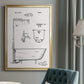 Vintage Bath I - Modern Framed Canvas Print
