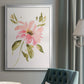 One Pink Bloom I - Modern Framed Canvas Print