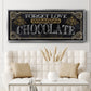 Chocolate - Floater Framed Canvas Print