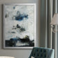 Black & Blue - Modern Framed Canvas Print