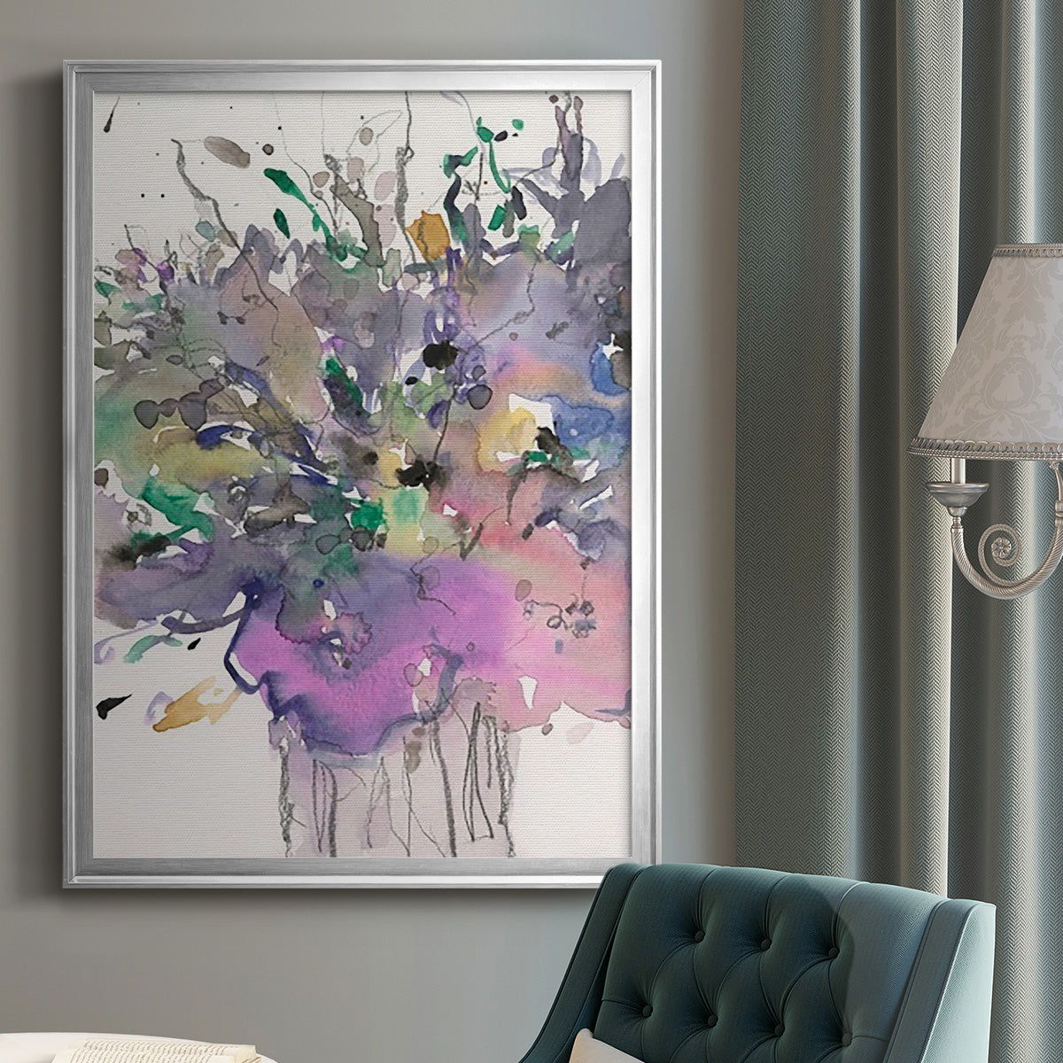 All that Glitters II - Modern Framed Canvas Print