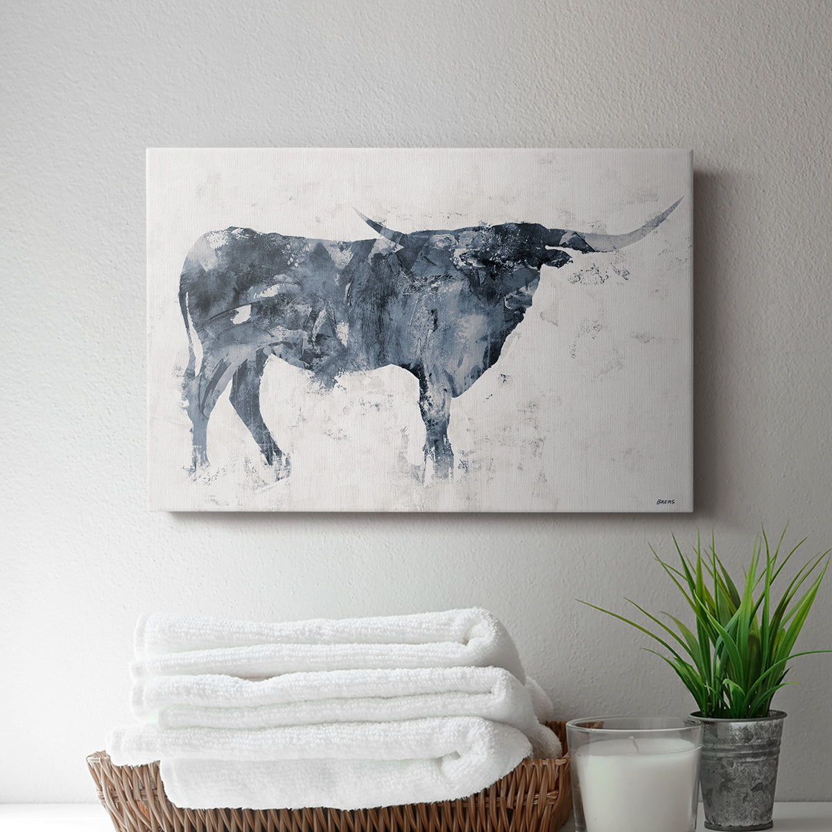 Long Horn - Canvas Art Print