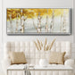 Golden Trees - Floater Framed Canvas Print