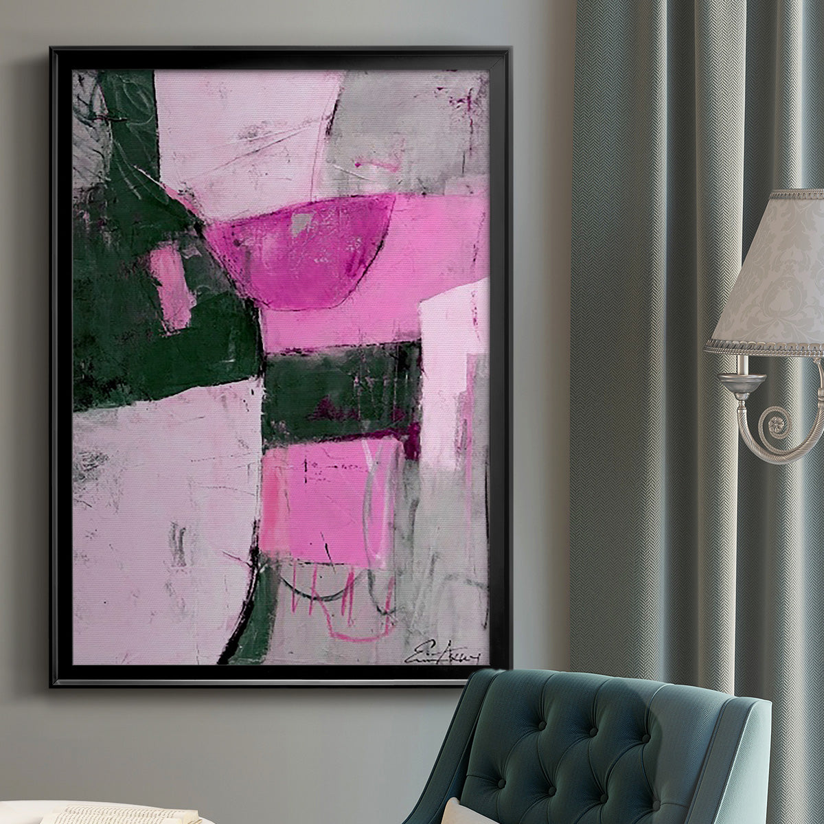 Party Mixer I - Modern Framed Canvas Print