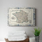 Bordered Map of France - Canvas Art Print