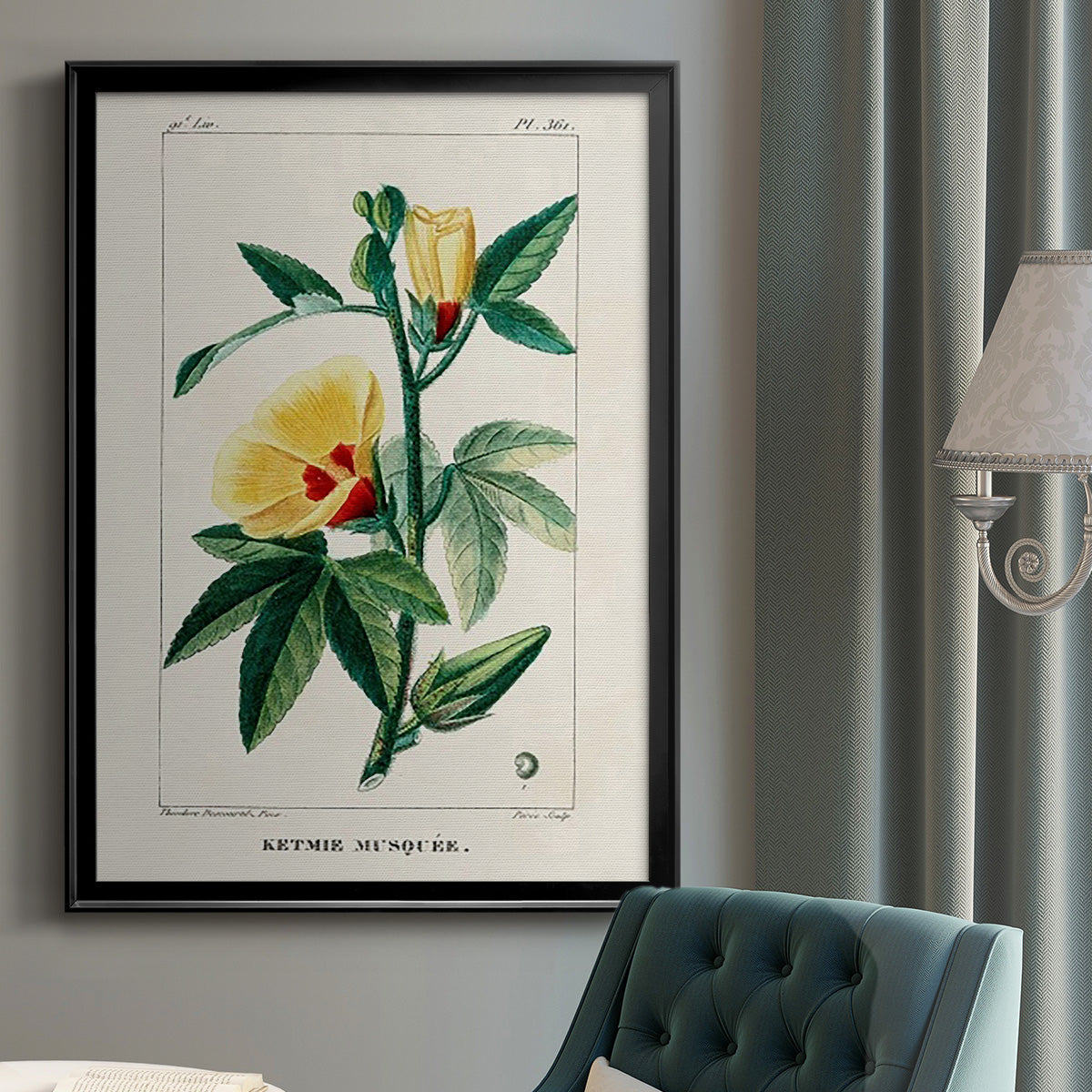 Turpin Tropical Botanicals VI - Modern Framed Canvas Print