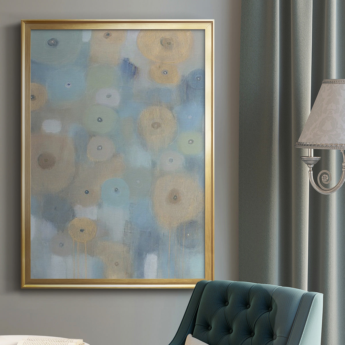 Spinning Wheels II - Modern Framed Canvas Print