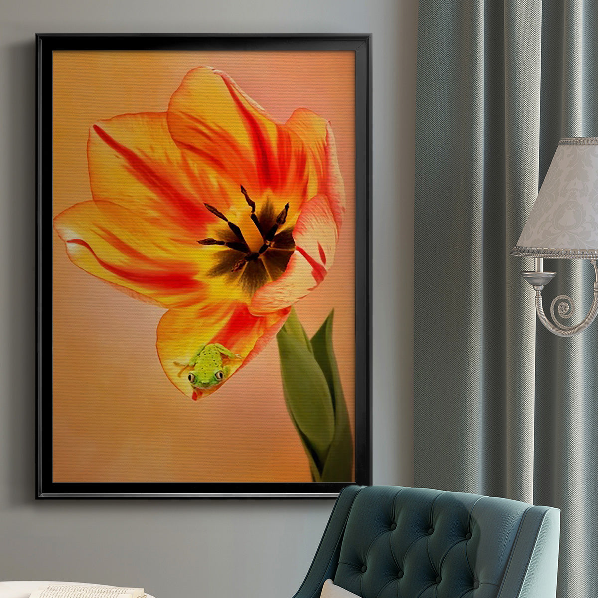 Hanging On VI - Modern Framed Canvas Print