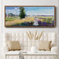 The Promenade, Argenteuil, 1875 - Floater Framed Canvas Print
