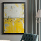 Yellow Bound - Modern Framed Canvas Print