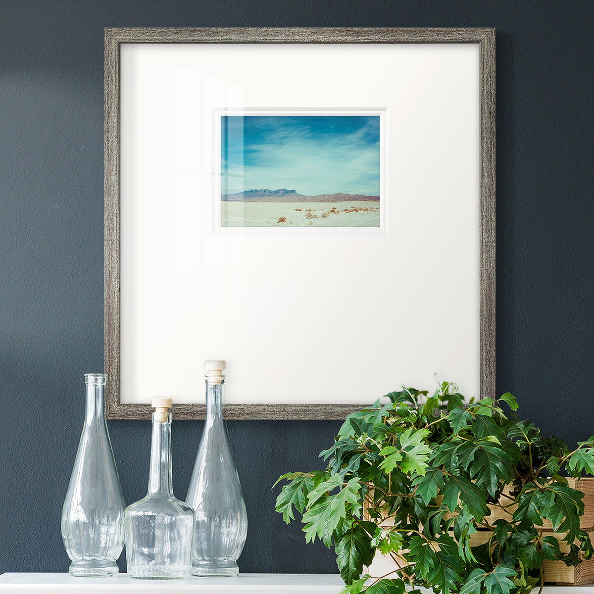 Salt Flat Walk II Premium Framed Print Double Matboard