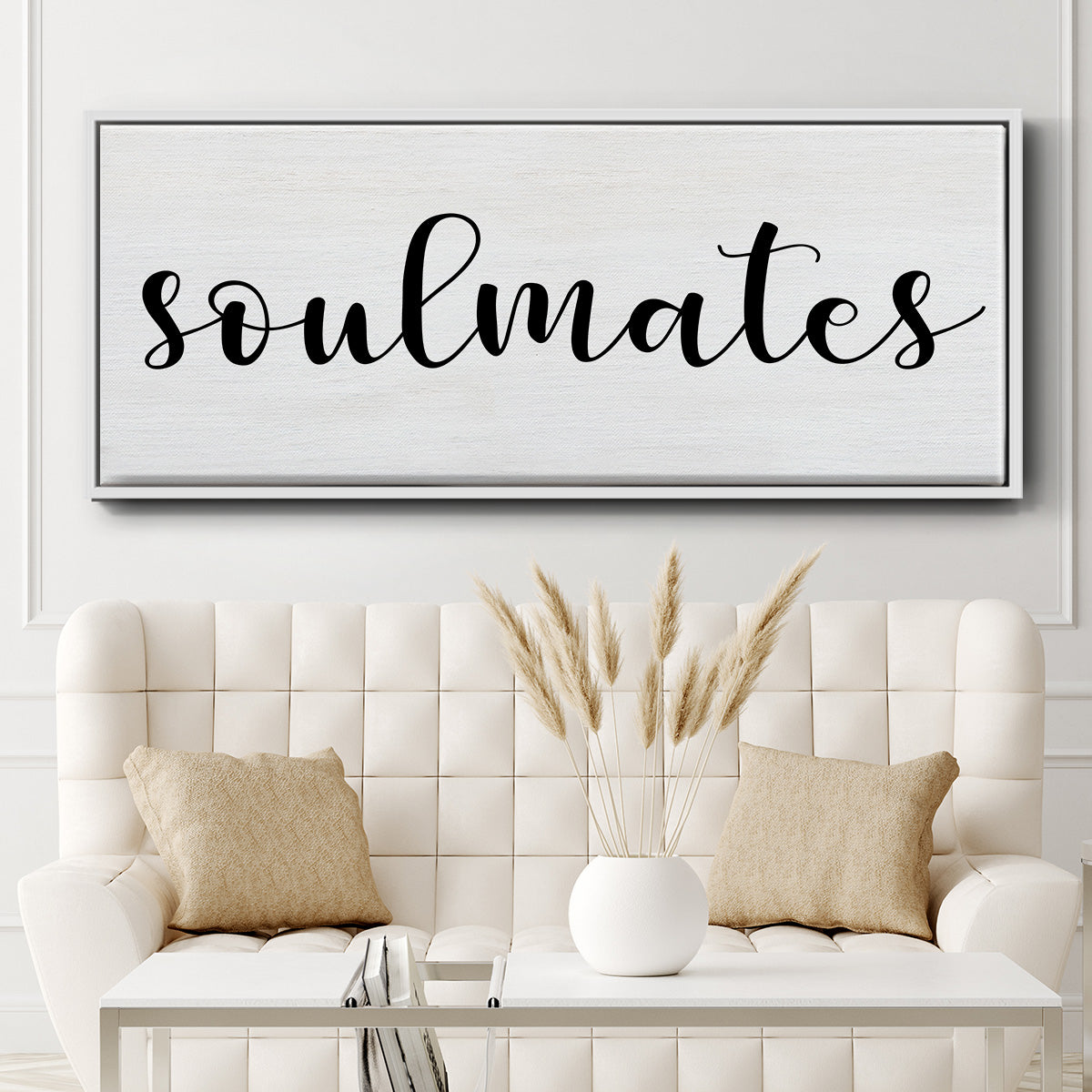 Soulmates - Floater Framed Canvas Print