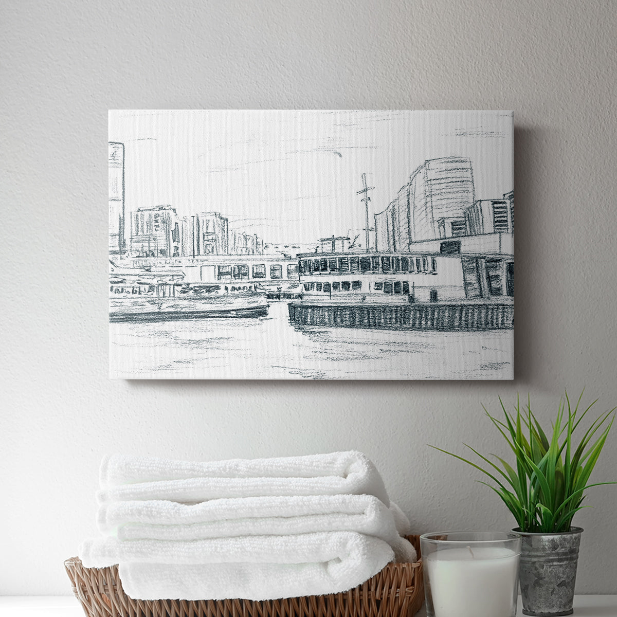 Ferryboats III - Canvas Art Print