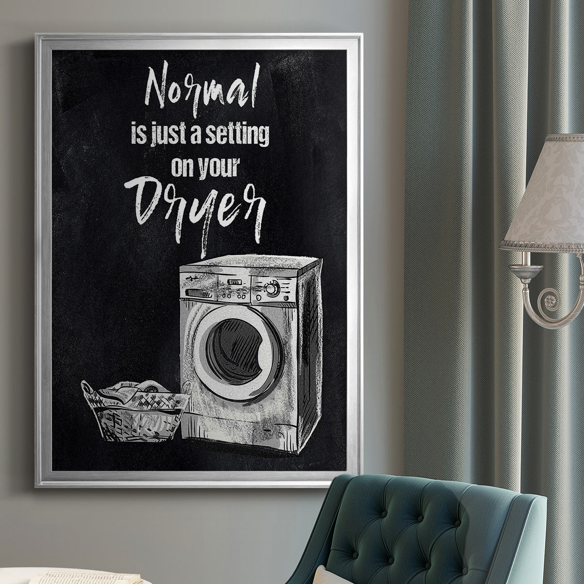 Normal Is Just A Setting - Modern Framed Canvas Print