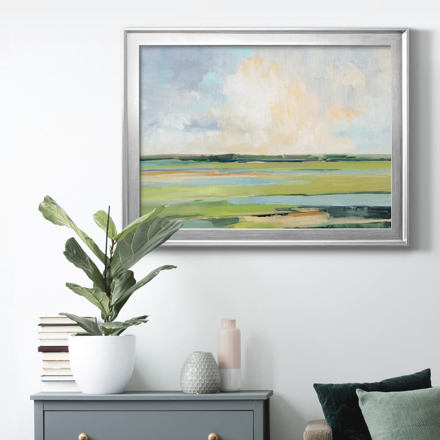 Pastel Horizon I Premium Classic Framed Canvas - Ready to Hang