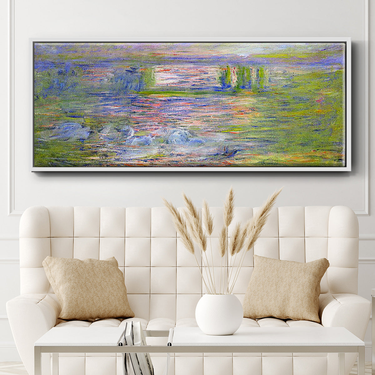 Charing Cross Bridge - Floater Framed Canvas Print