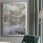 Misty Lake - Modern Framed Canvas Print