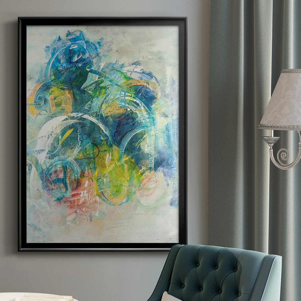 Silent Energy I - Modern Framed Canvas Print