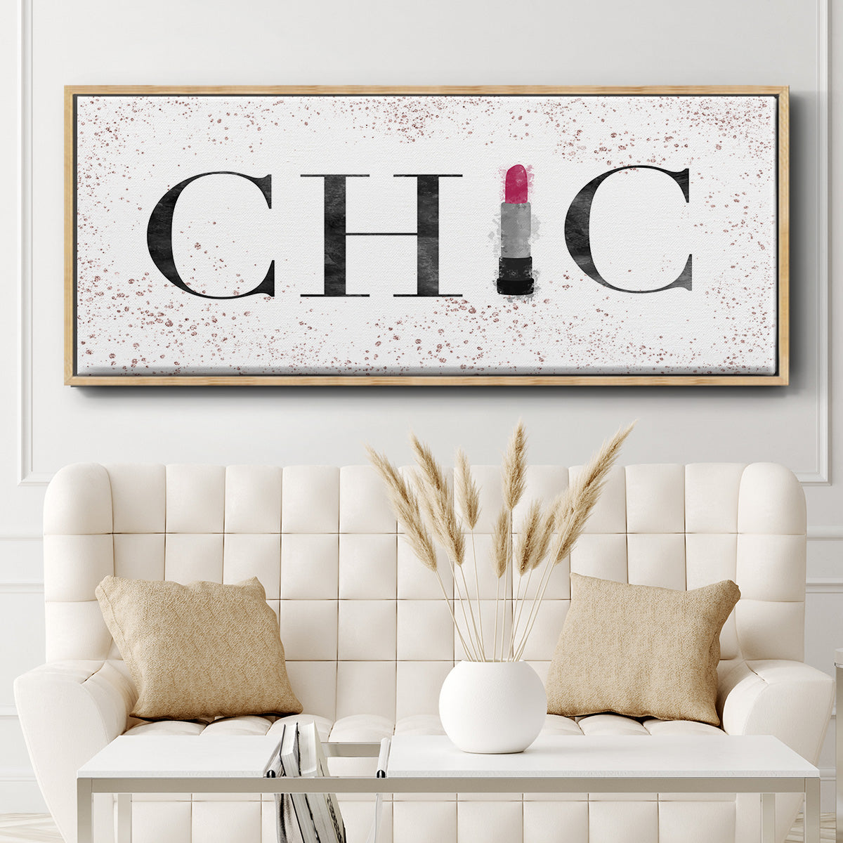 Chic - Floater Framed Canvas Print