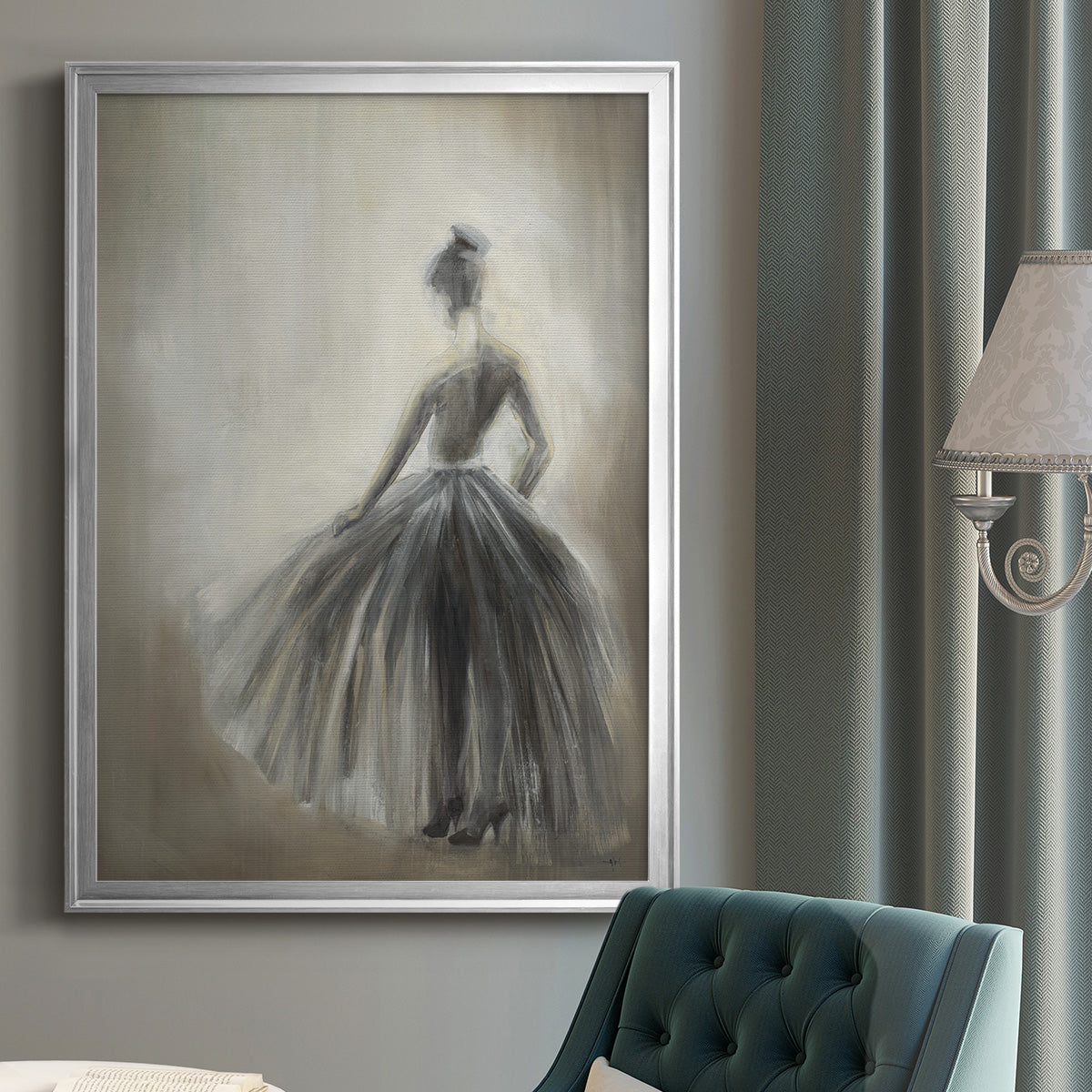 Over in the Light -  Framed Canvas Print