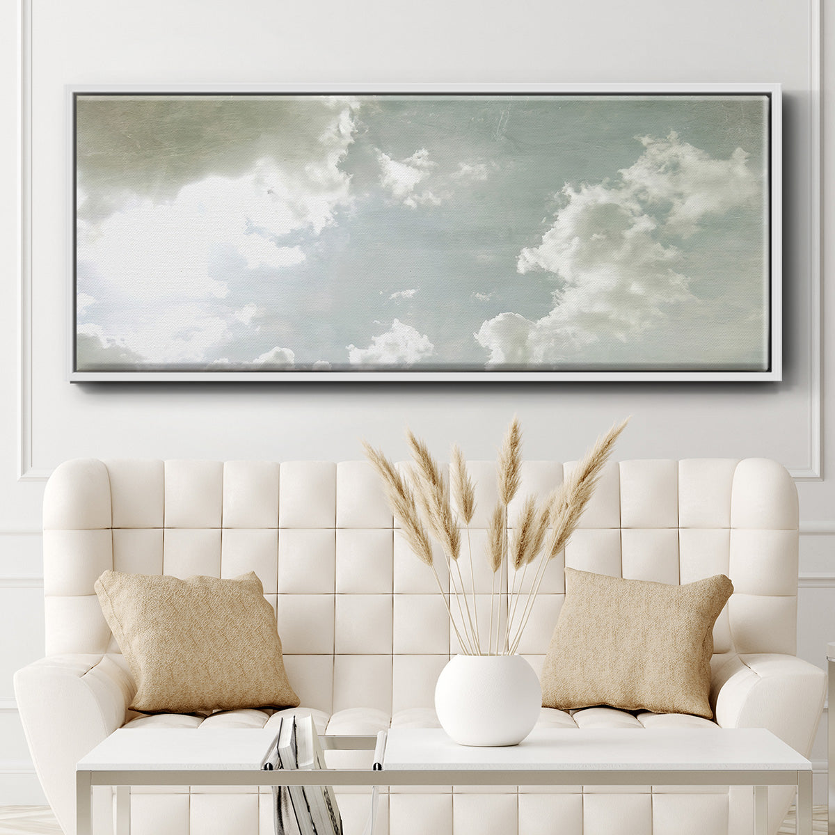 Sky Scrapers I - Floater Framed Canvas Print