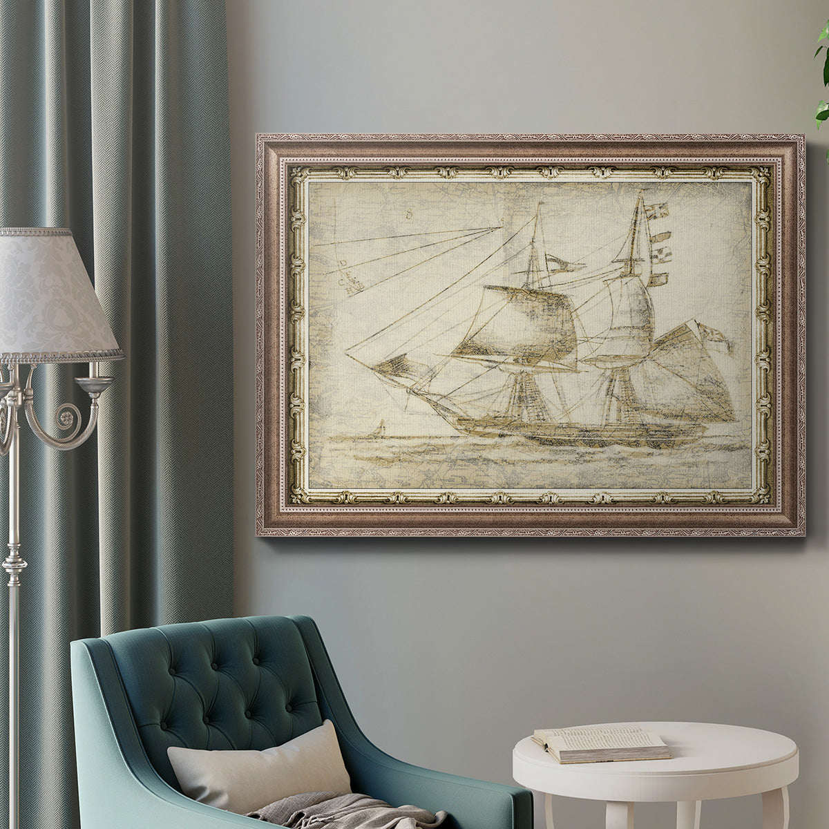 Ghost Ship II Premium Framed Canvas- Ready to Hang