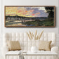 The Seine at Bougival in the Evening, 1870 - Floater Framed Canvas Print