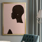 Pink Silhouette I - Modern Framed Canvas Print