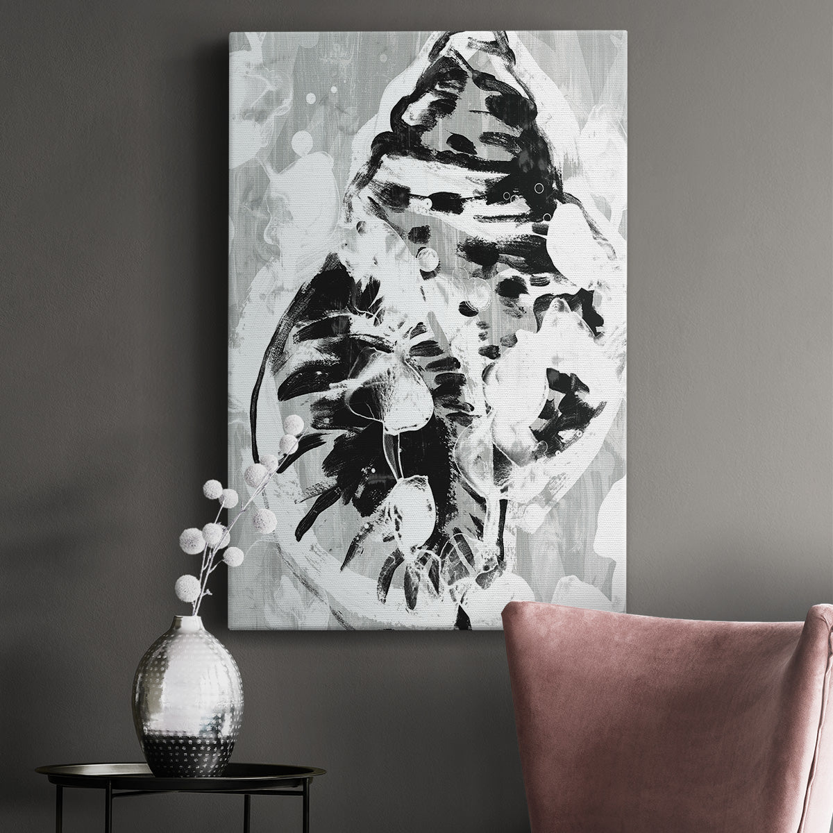 Ocean Inkblot IV - Canvas Art Print