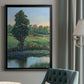 Tree by the Riverbank II - Modern Framed Canvas Print