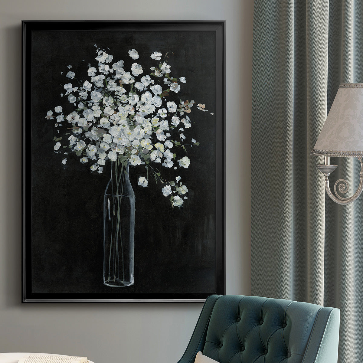 Filled with Spring - Modern Framed Canvas Print