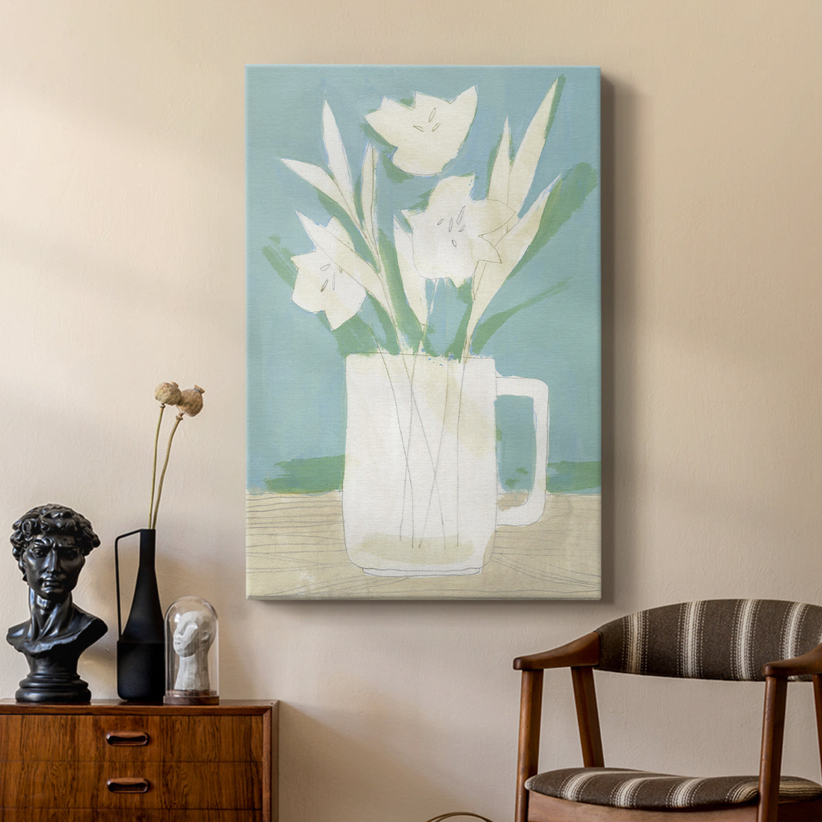 Muted Spring Arrangement III - Canvas Art Print