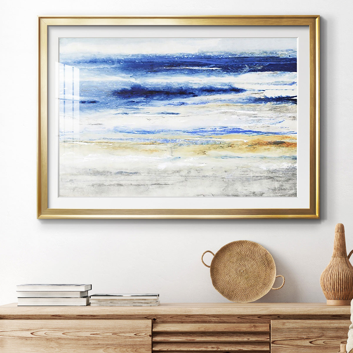 Choppy Seas I - Modern Framed Art Print