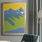 Bright Glacial Lake II - Modern Framed Canvas Print