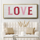 Patterned Love - Floater Framed Canvas Print