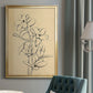 Magnolia Sketch I - Modern Framed Canvas Print