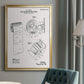 Toilet Paper Patent III - Modern Framed Canvas Print
