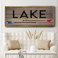 Lake Paddles - Floater Framed Canvas Print