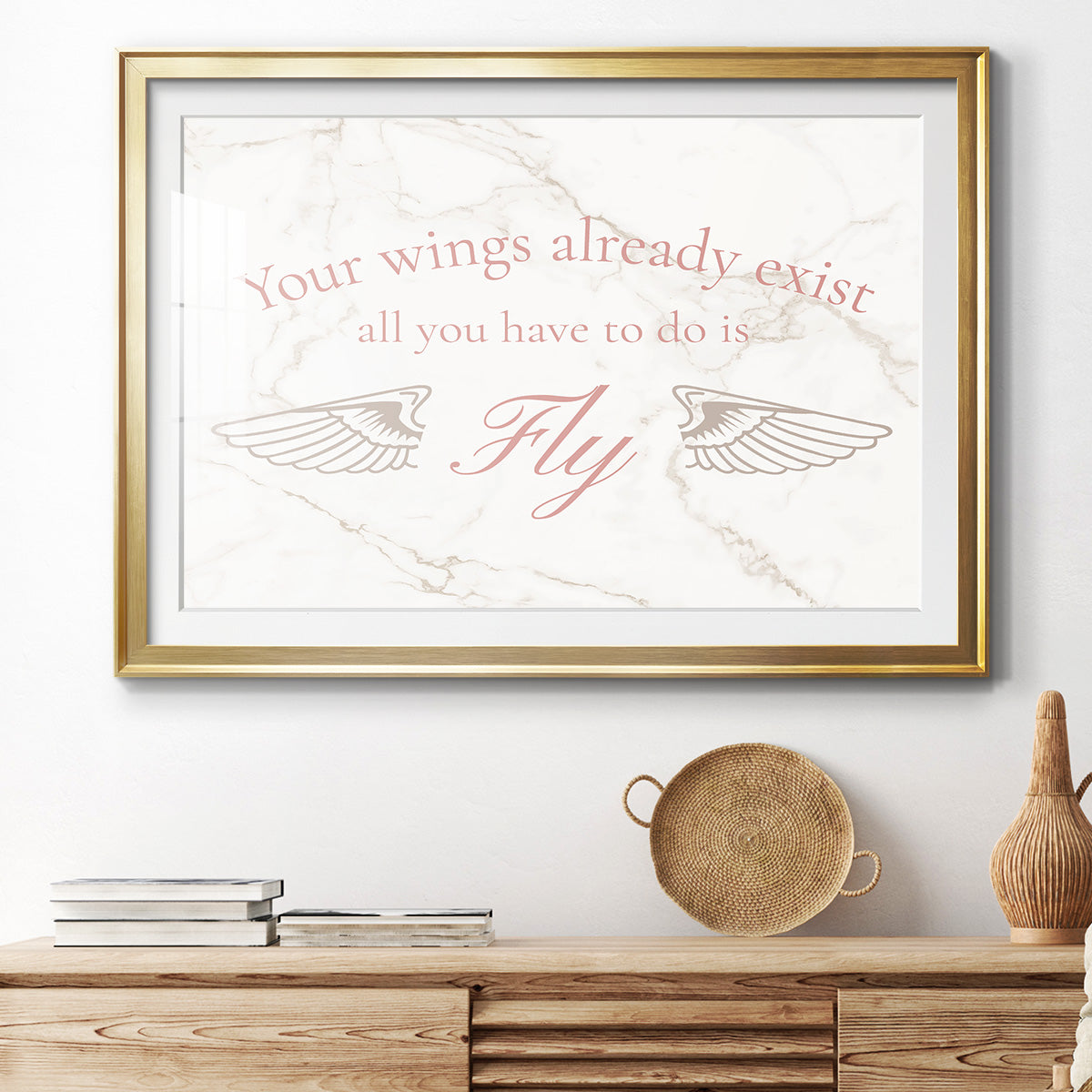 Wings Exist Premium Framed Print - Ready to Hang