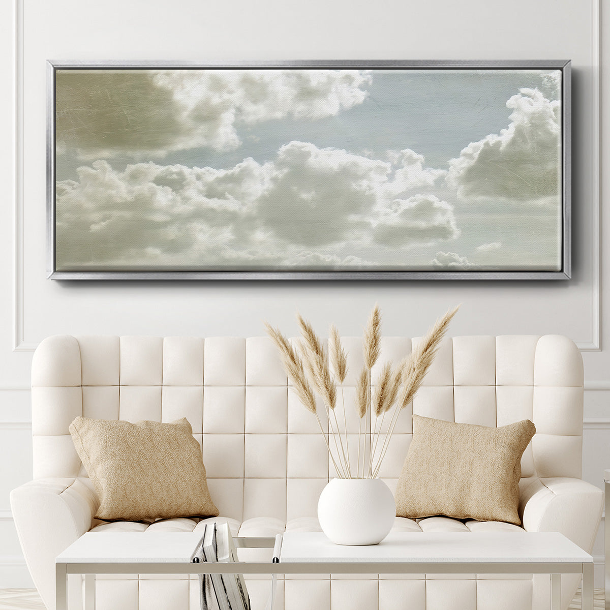 Sky Scrapers IV - Floater Framed Canvas Print