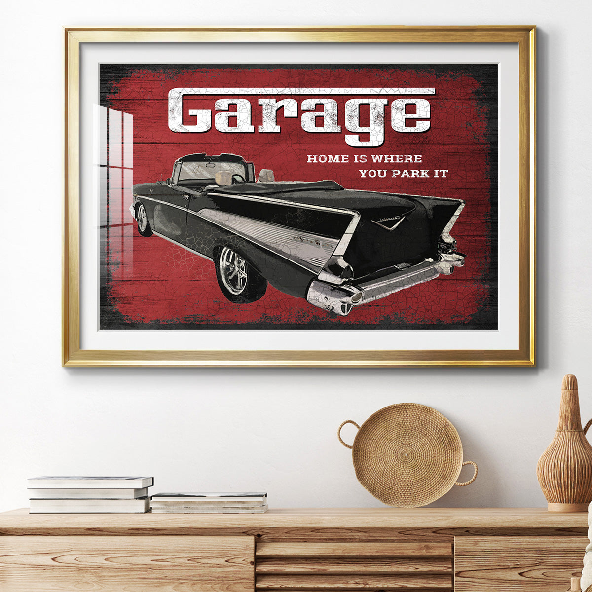 The Garage Premium Framed Print - Ready to Hang