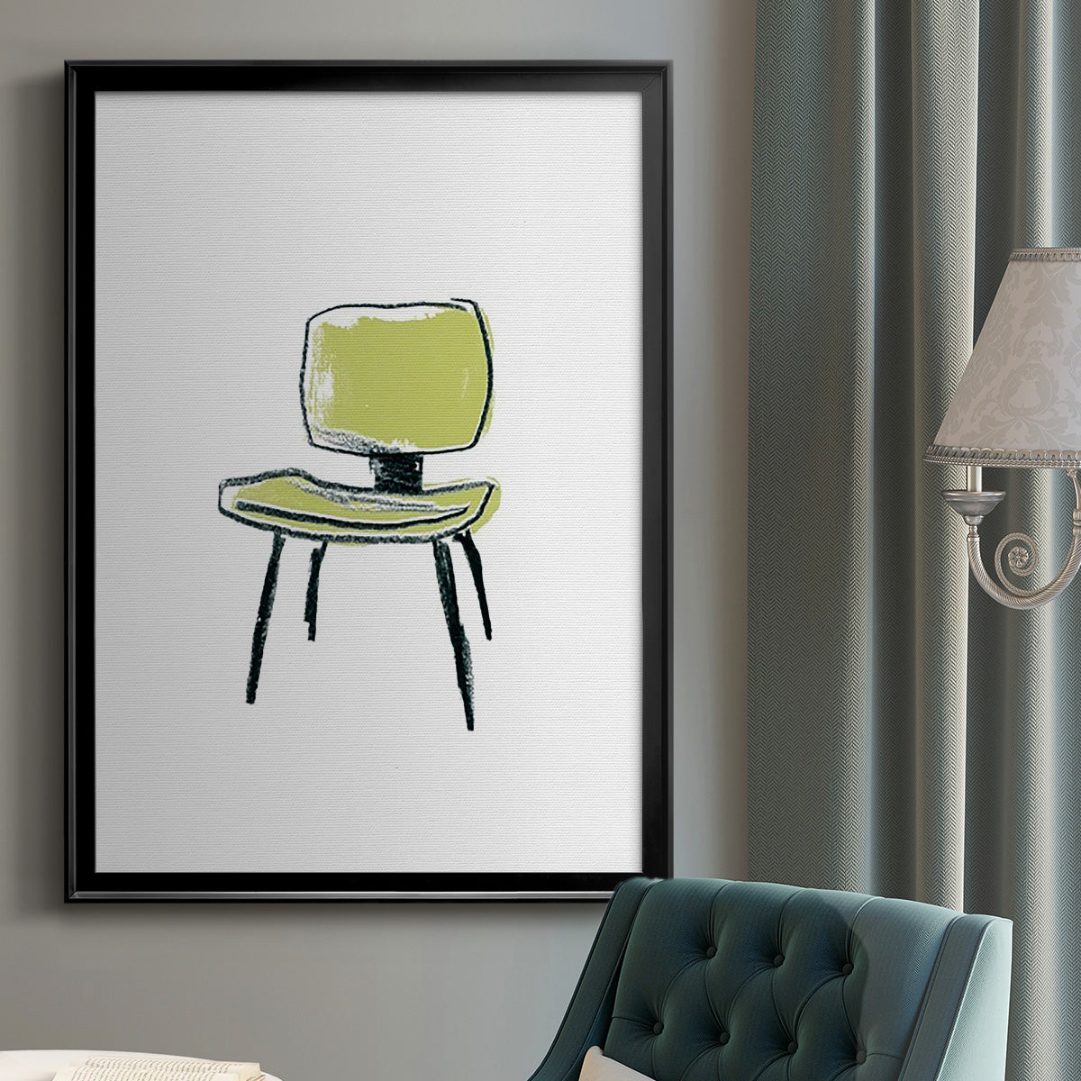 Take a Seat VI - Modern Framed Canvas Print