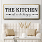 Eat Or Be Hungry - Floater Framed Canvas Print