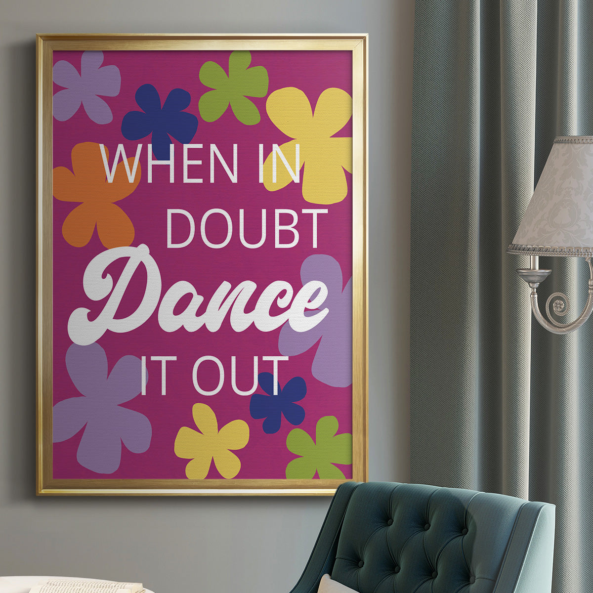 Dance It Out - Modern Framed Canvas Print