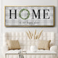 Home is Our Happy Place - Floater Framed Canvas Print