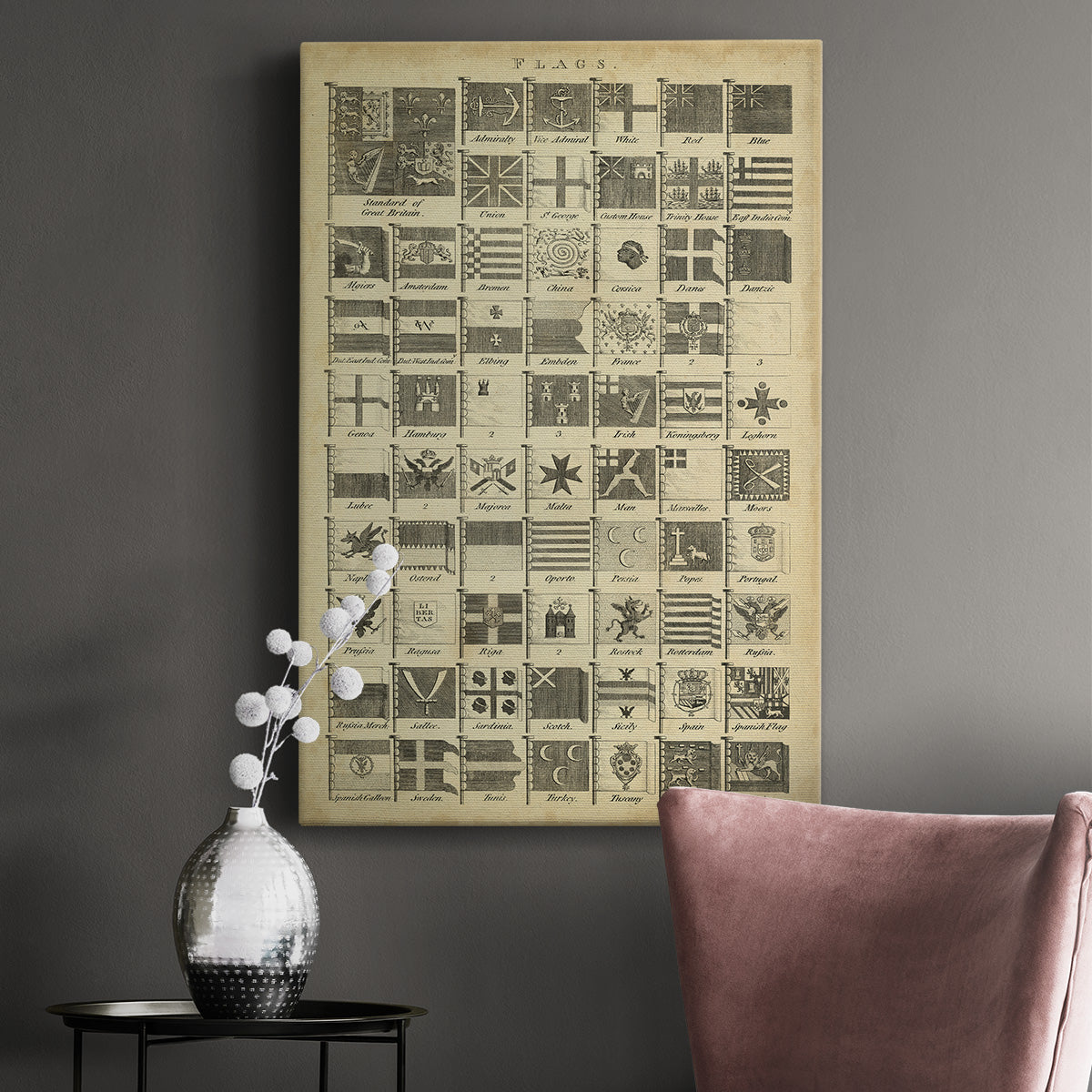 Encyclopediae VII Premium Gallery Wrapped Canvas - Ready to Hang