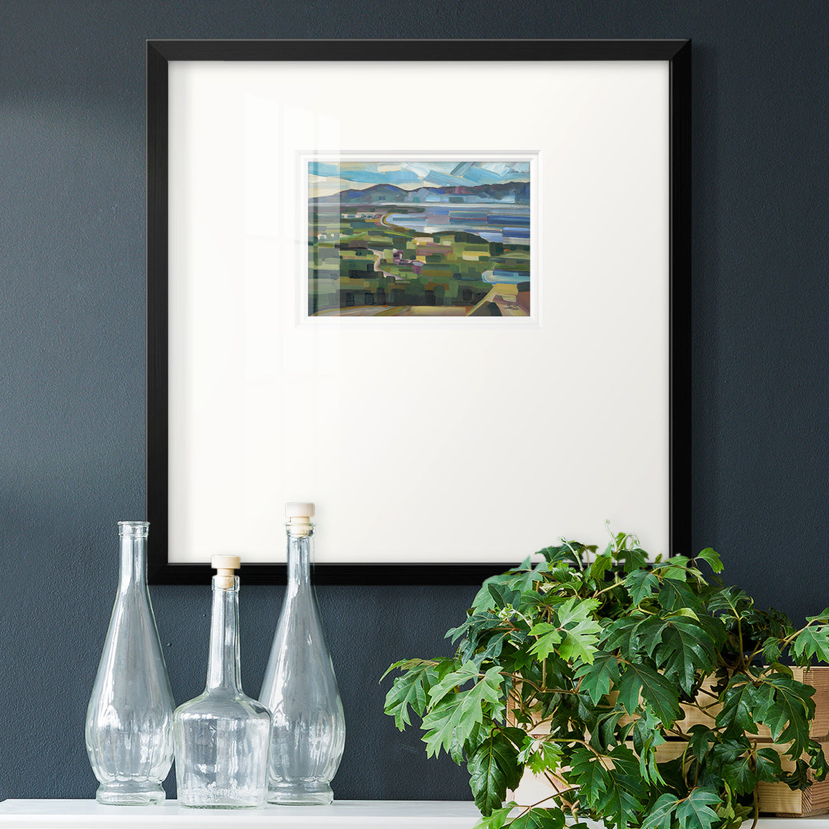 View From Goose Park- Premium Framed Print Double Matboard