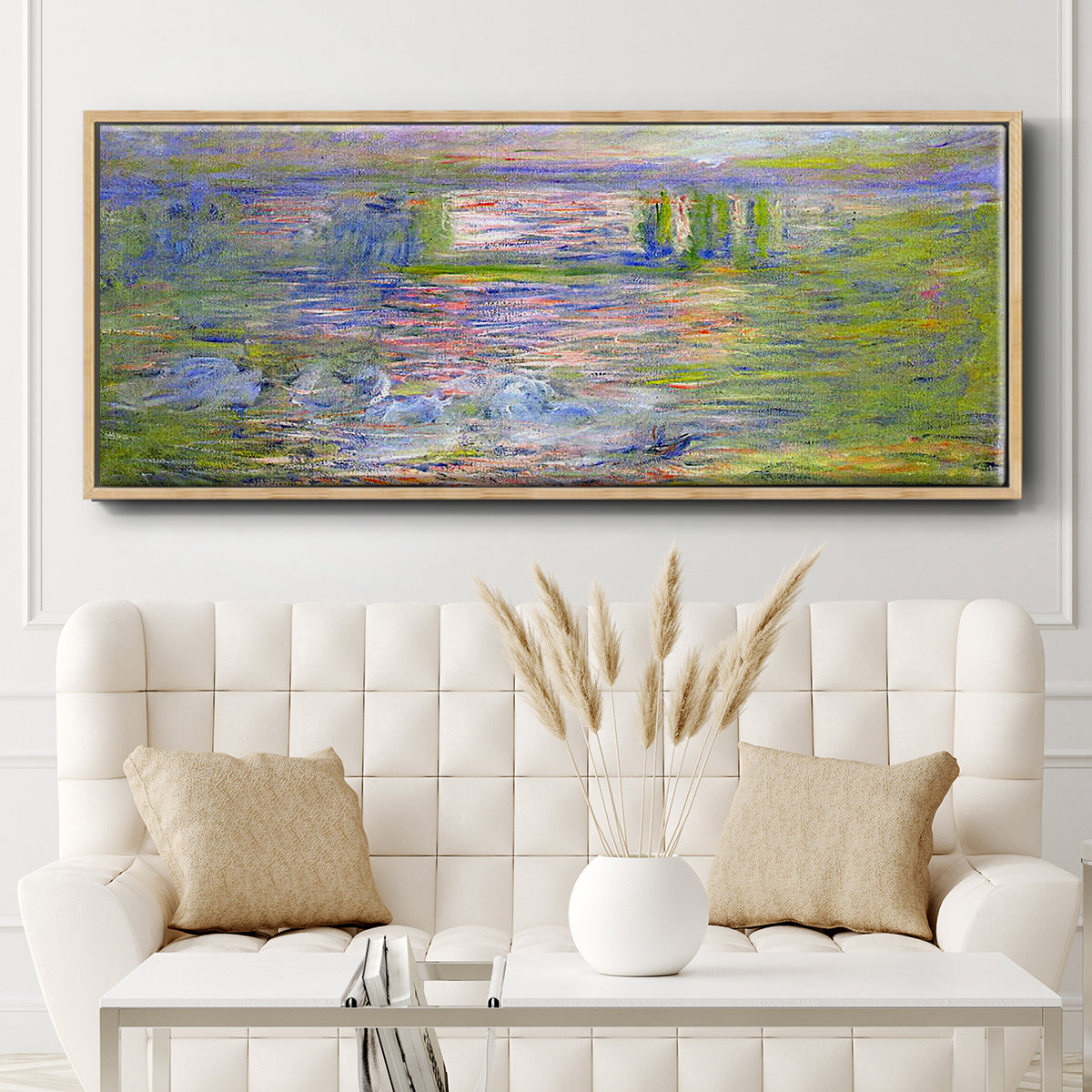 Charing Cross Bridge - Floater Framed Canvas Print