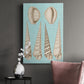 Sepia & Aqua Shells VI - Canvas Art Print