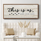 This is Us and the Dog - Floater Framed Canvas Print